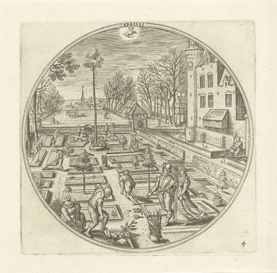 April (The Twelve Months) by Adriaen Collaert