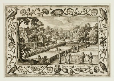Christ and the Disciples in the Field, from Landscapes with Old and New Testament Scenes and Hunting Scenes by Adriaen Collaert