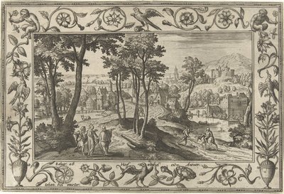 Emmaus Disciples (series title) by Adriaen Collaert