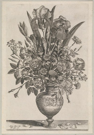 Flower Piece with Irises by Adriaen Collaert