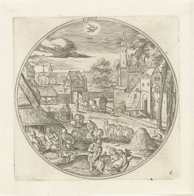 June (The Twelve Months series) by Adriaen Collaert
