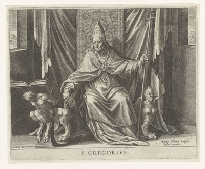 Church Father Gregory by Adriaen Collaert