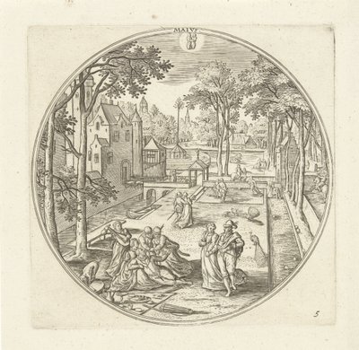 May (series title: The Twelve Months) by Adriaen Collaert
