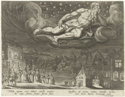 Night (The Four Times of the Day) by Adriaen Collaert