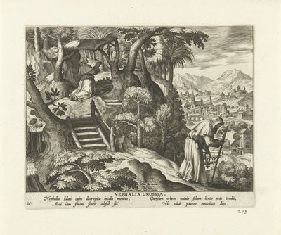 Nephalia of Knossos (Female Hermits Series) by Adriaen Collaert