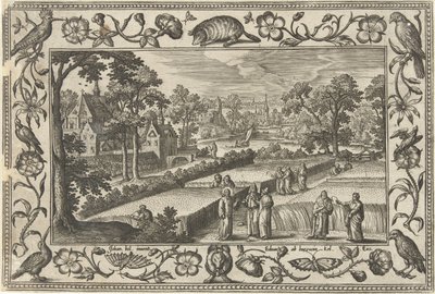 Picking Grain on the Sabbath by Adriaen Collaert