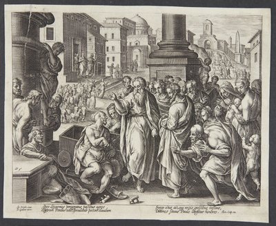 St. Paul Heals a Cripple in Lystra by Adriaen Collaert