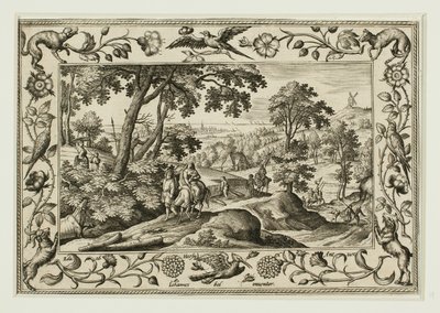 The Flight into Egypt, from Landscapes with Old and New Testament Scenes and Hunting Scenes by Adriaen Collaert