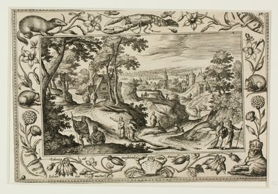 The Sending Out of the Apostles, from Landscapes with Old and New Testament Scenes and Hunting Scenes by Adriaen Collaert