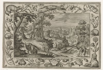Sending of the Apostles (series title: Landscapes with Biblical, Mythological Scenes and Hunting Scenes) by Adriaen Collaert