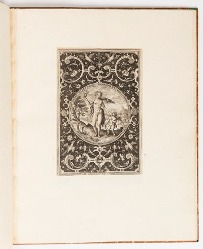 Venus, Plate from a Suite of 6 Ornamental Designs with the Judgement of Paris by Adriaen Collaert