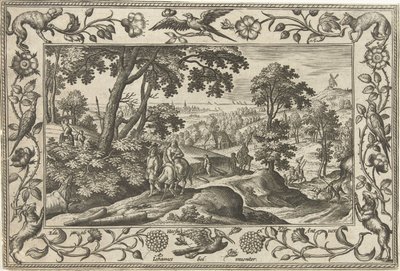 Flight into Egypt by Adriaen Collaert