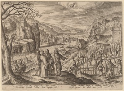 The Parable of the Two Sons and the Unjust Husbandmen by Adriaen Collaert after Hans Bol