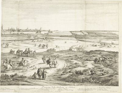 View of Bethune (right page) by Adriaen Frans Boudewyns