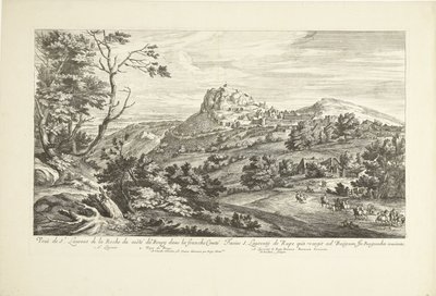 View of Saint Laurent de la Roche by Adriaen Frans Boudewyns