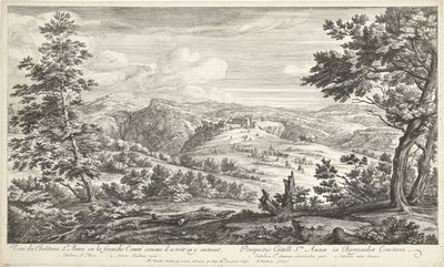 View of the Castle of Sainte Anne by Adriaen Frans Boudewyns