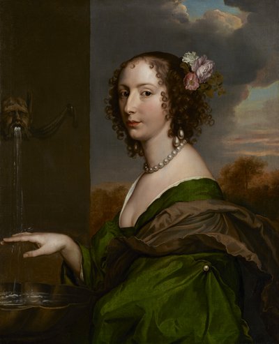 Portrait of Lucy Hay (née Percy) Countess of Carlisle by Adriaen Hanneman