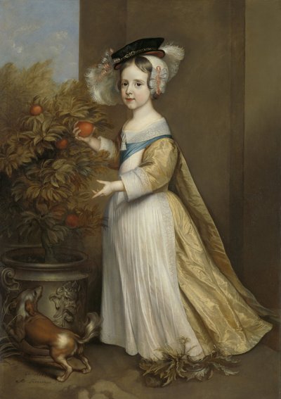 William III, Prince of Orange, as a Child, 1654 by Adriaen Hanneman