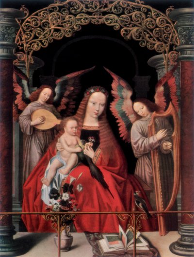 The Madonna and Child with Angels by Adriaen Isenbrandt