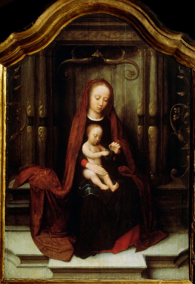 The Virgin and Child Enthroned by Adriaen Isenbrandt