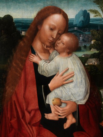 Madonna with John the Baptist and Saint Jerome (detail) by Adriaen Isenbrandt or Isenbrant