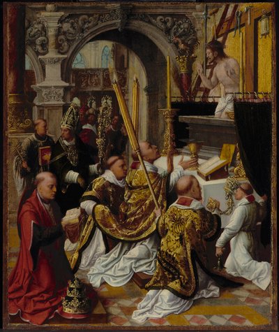 The Mass of Saint Gregory the Great by Adriaen Isenbrandt or Isenbrant