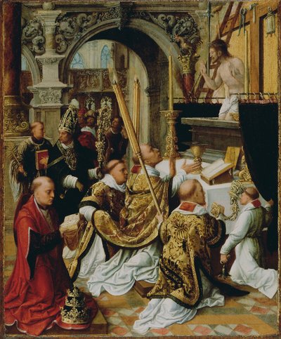 The Mass of Saint Gregory the Great by Adriaen Isenbrandt or Isenbrant