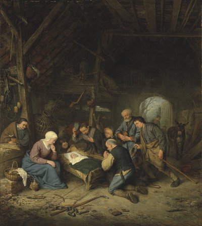 The Adoration of the Shepherds by Adriaen Jansz. van Ostade