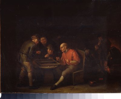 Flemings Playing Dice by Adriaen Jansz. van Ostade