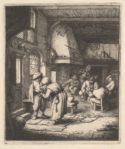 Peasant Paying His Bill by Adriaen Jansz. van Ostade