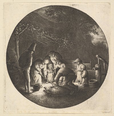 Pork Butcher by Adriaen Jansz. van Ostade