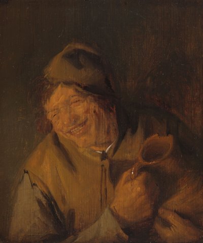 The Merry Peasant by Adriaen Jansz. van Ostade