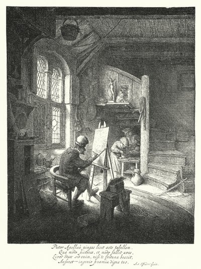 The Painter (engraving) by Adriaen Jansz. van Ostade