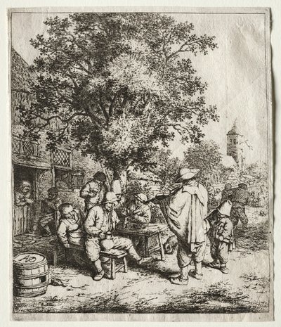 The Fiddler and the Hurdy-Gurdy Boy by Adriaen Jansz. van Ostade