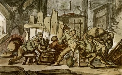 The Peasant Musician in a Village Tavern by Adriaen Jansz. van Ostade