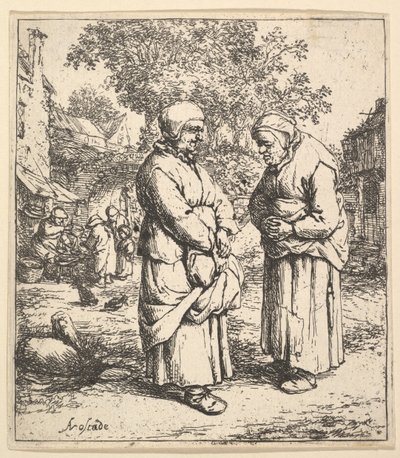 Two Gossips by Adriaen Jansz. van Ostade