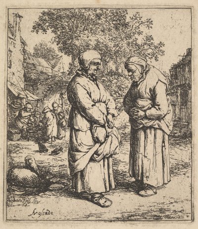 Two Gossips by Adriaen Jansz. van Ostade