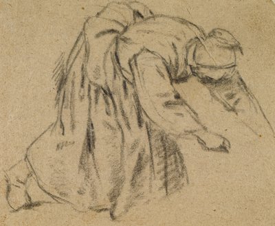 Woman Bending Down, 1656 by Adriaen Jansz. van Ostade