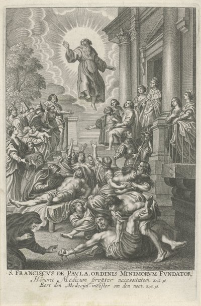 Saint Francis of Paola Heals the Sick by Adriaen Lommelin