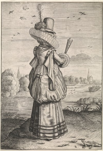 Clothing and Manners of Noblewomen and Countrywomen by Adriaen Matham (possibly)