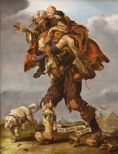 Allegory of Poverty, 1630s by Adriaen Pietersz van de Venne