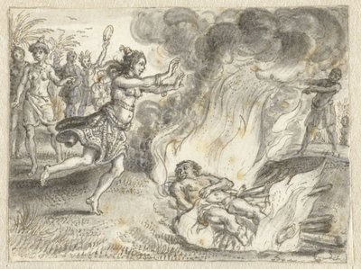 Cremation as Practised by People in a Far-off Land by Adriaen Pietersz van de Venne