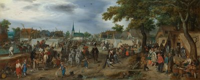 Prince Maurice and Frederick Henry at the Valkenburg Horse Fair, 1618 by Adriaen Pietersz van de Venne