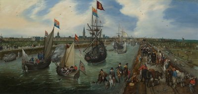 The Departure of a Dignitary from Middelburg by Adriaen Pietersz van de Venne