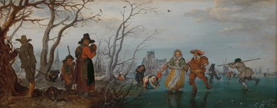 Winter (Amusement on the Ice) by Adriaen Pietersz van de Venne