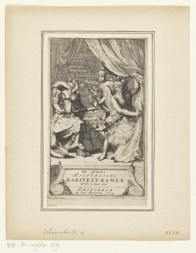 Allegorical Scene with Father Time, Mercury, and Wisdom by Adriaen Schoonebeek
