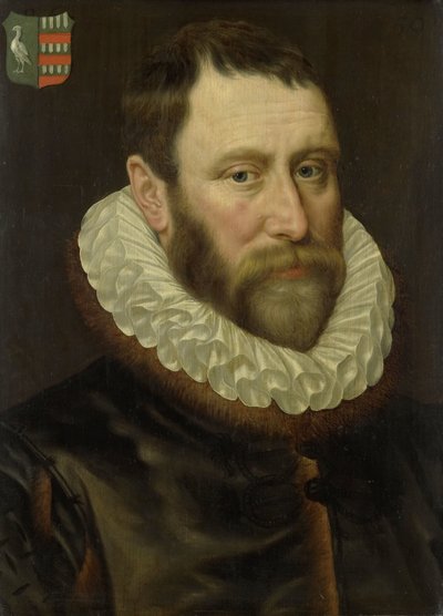 Portrait of Jacob Bas Claesz (1536-1589) by Adriaen Thomasz. Key