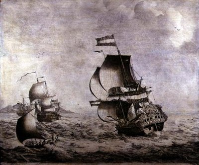 The Warship Overijssel by Adriaen van Salm