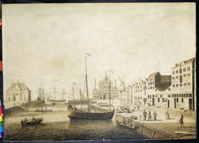 View of the Leuvehaven by Adriaen or Abraham Salm