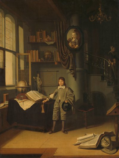 Young Man in a Study by Adriaen van Gaesbeeck